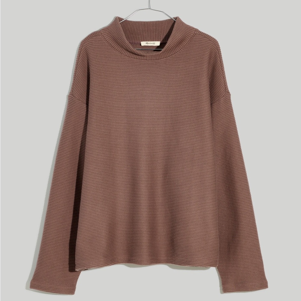 Madewell Funnelneck Drop-Shoulder Top
